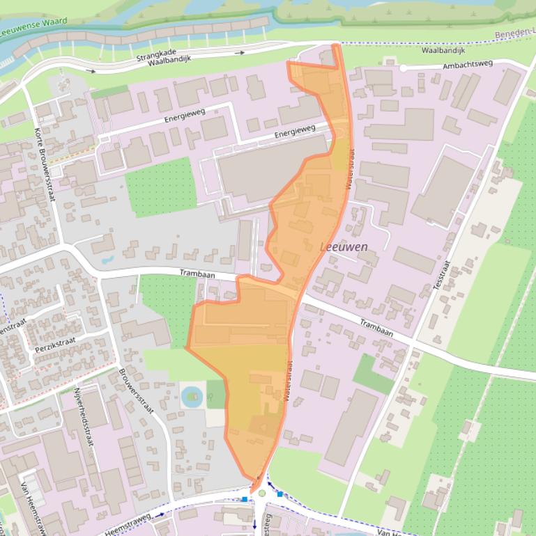 Kaart van postcodegebied 6658AA.