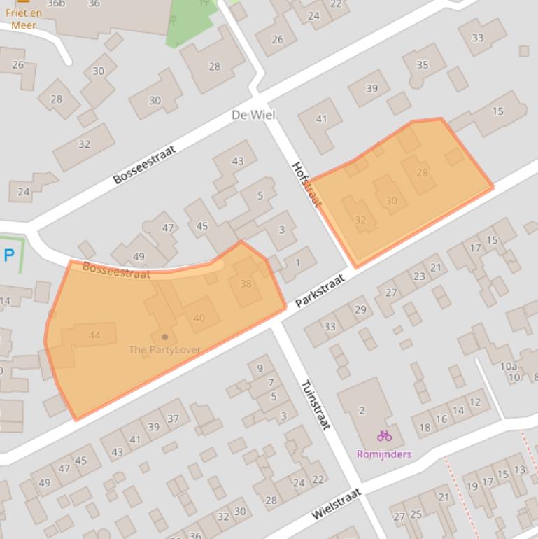 Kaart van postcodegebied 6658AN.