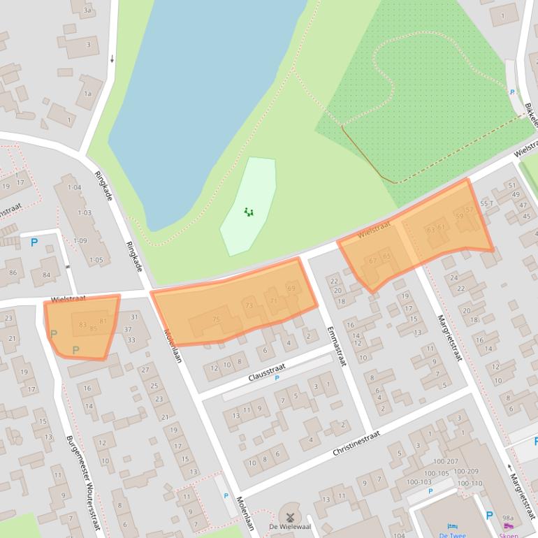 Kaart van postcodegebied 6658BC.