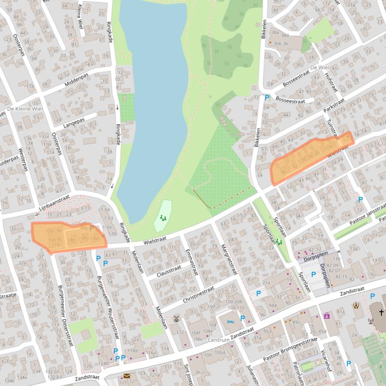 Kaart van postcodegebied 6658BE.