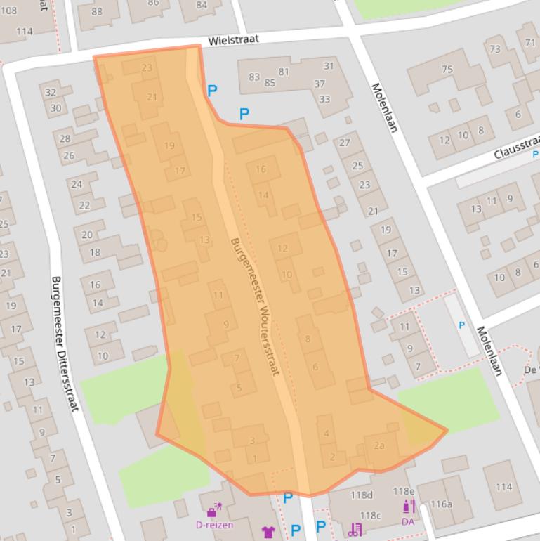 Kaart van postcodegebied 6658BR.