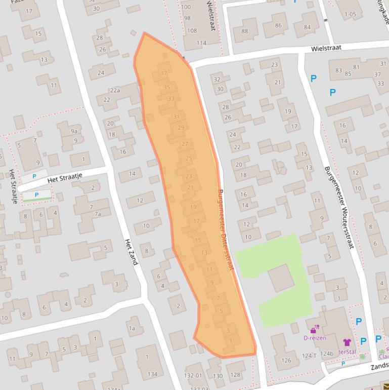 Kaart van postcodegebied 6658BS.