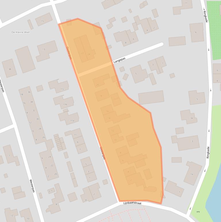 Kaart van postcodegebied 6658CB.