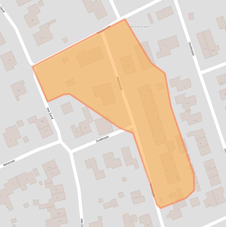 Kaart van postcodegebied 6658CD.