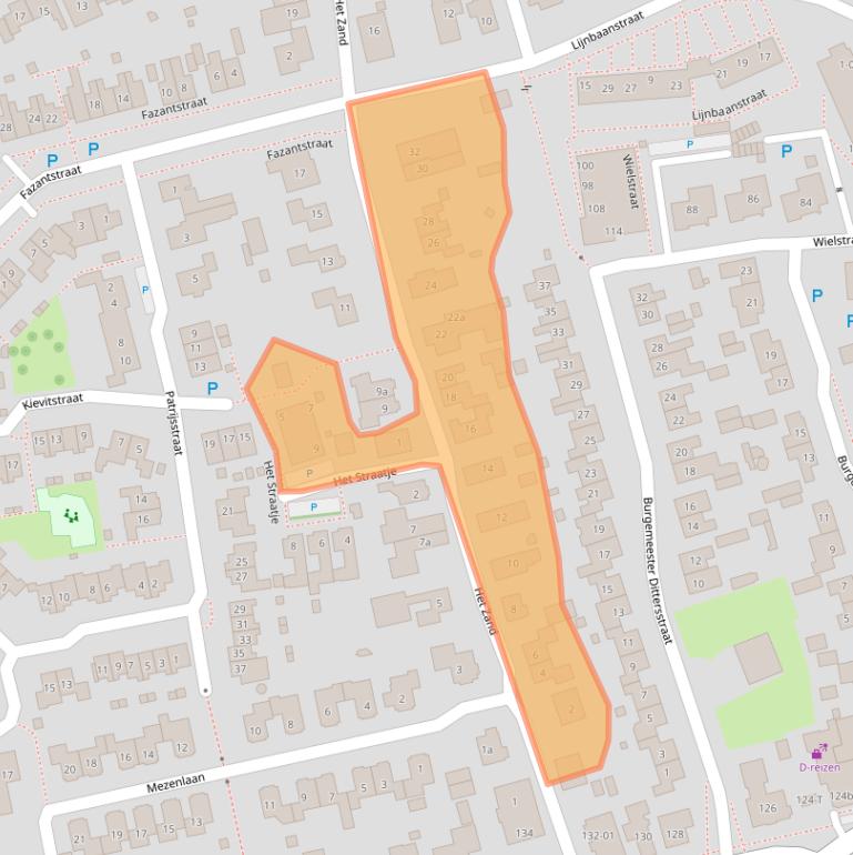 Kaart van postcodegebied 6658CJ.