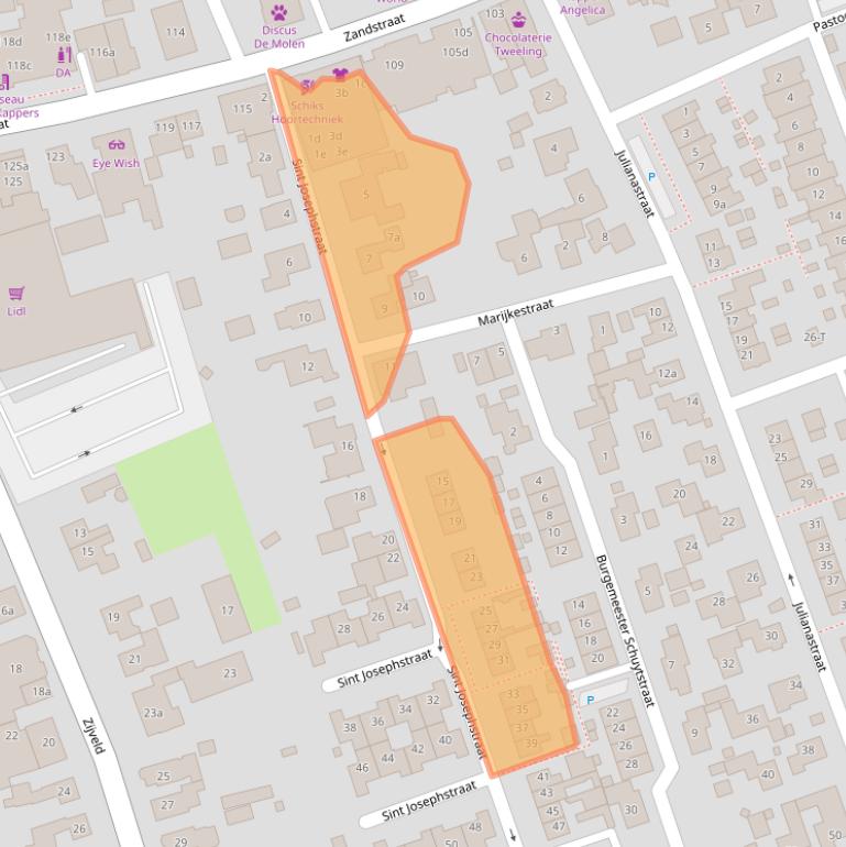 Kaart van postcodegebied 6658DM.