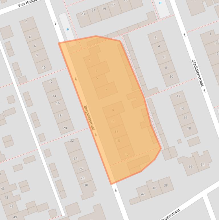 Kaart van postcodegebied 6658EA.