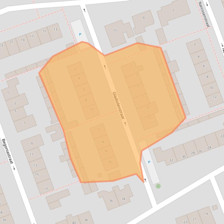 Kaart van postcodegebied 6658EC.