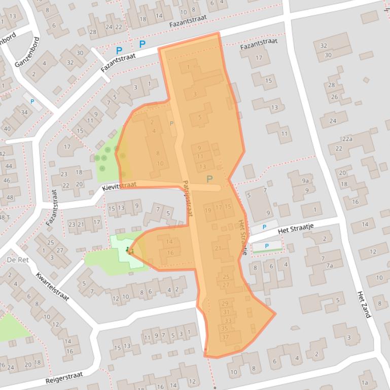 Kaart van postcodegebied 6658GB.