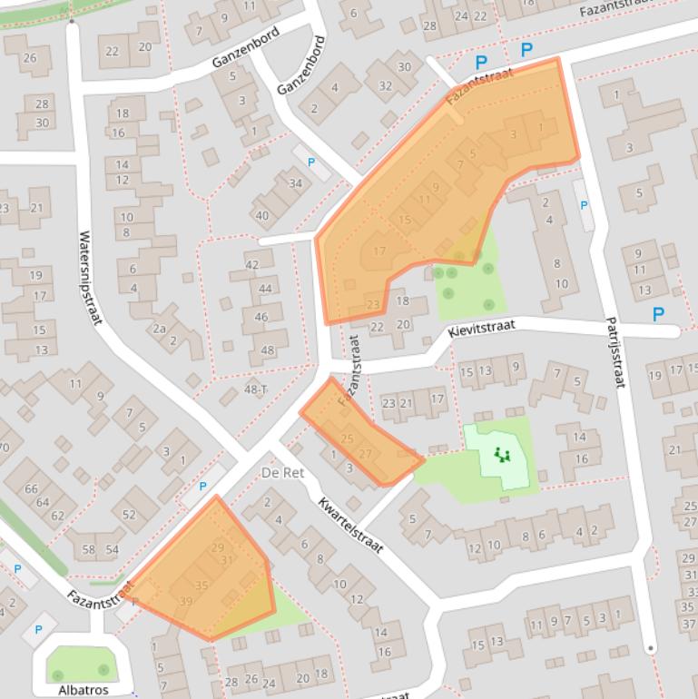 Kaart van postcodegebied 6658GC.