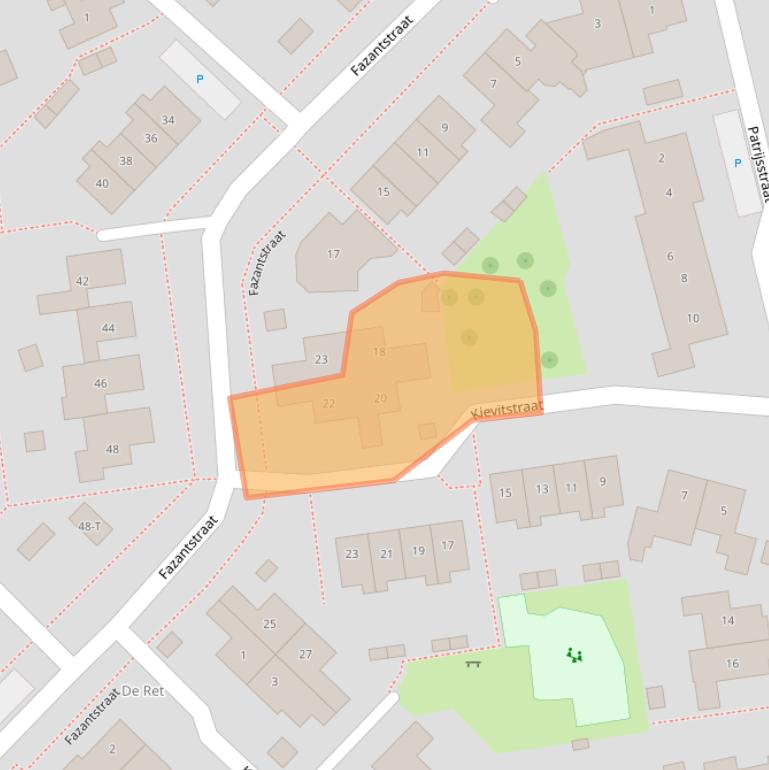 Kaart van postcodegebied 6658GG.