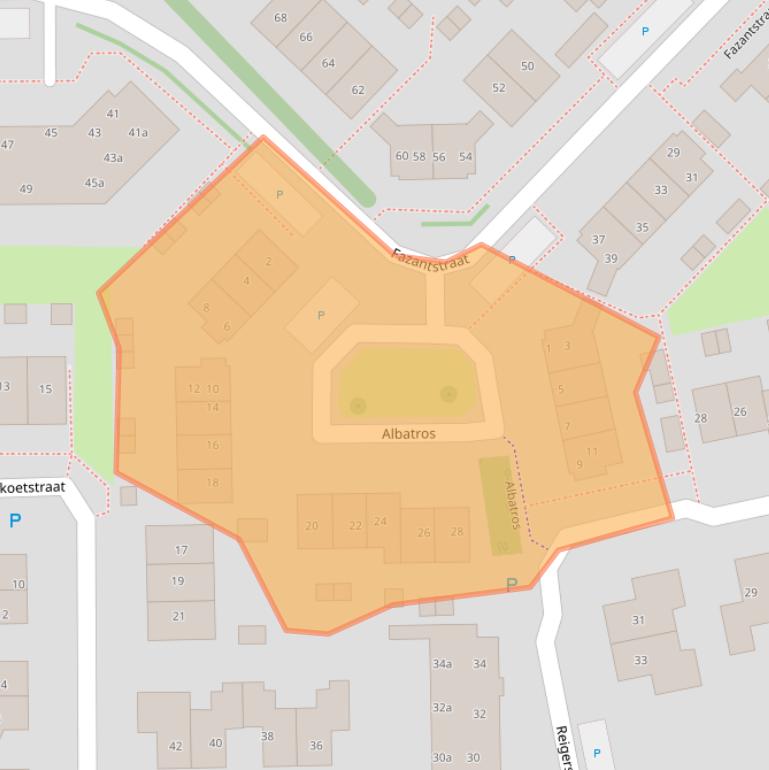 Kaart van postcodegebied 6658GL.