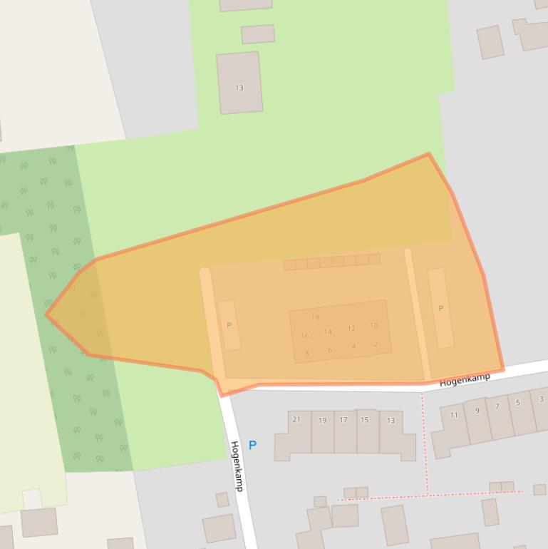 Kaart van postcodegebied 6658HB.