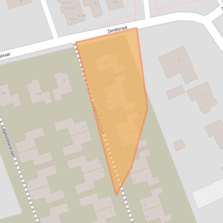 Kaart van postcodegebied 6658HX.