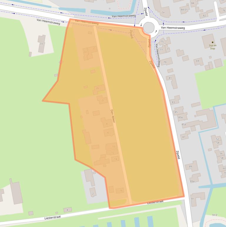 Kaart van postcodegebied 6658KL.