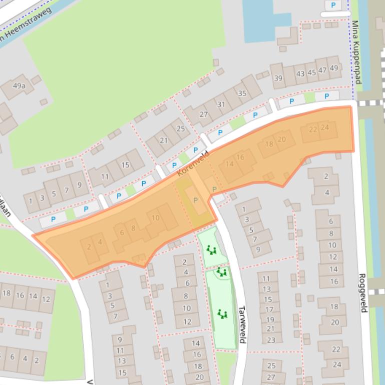 Kaart van postcodegebied 6658LG.