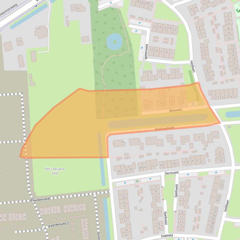 Kaart van postcodegebied 6658LN.