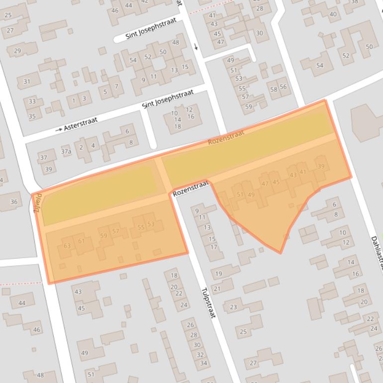 Kaart van postcodegebied 6658WV.
