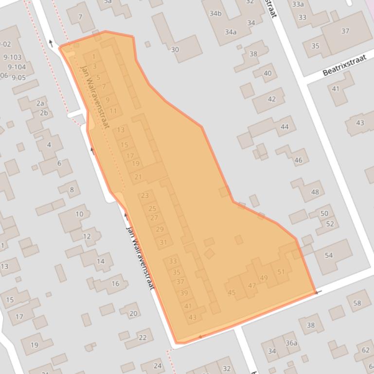 Kaart van postcodegebied 6658XC.