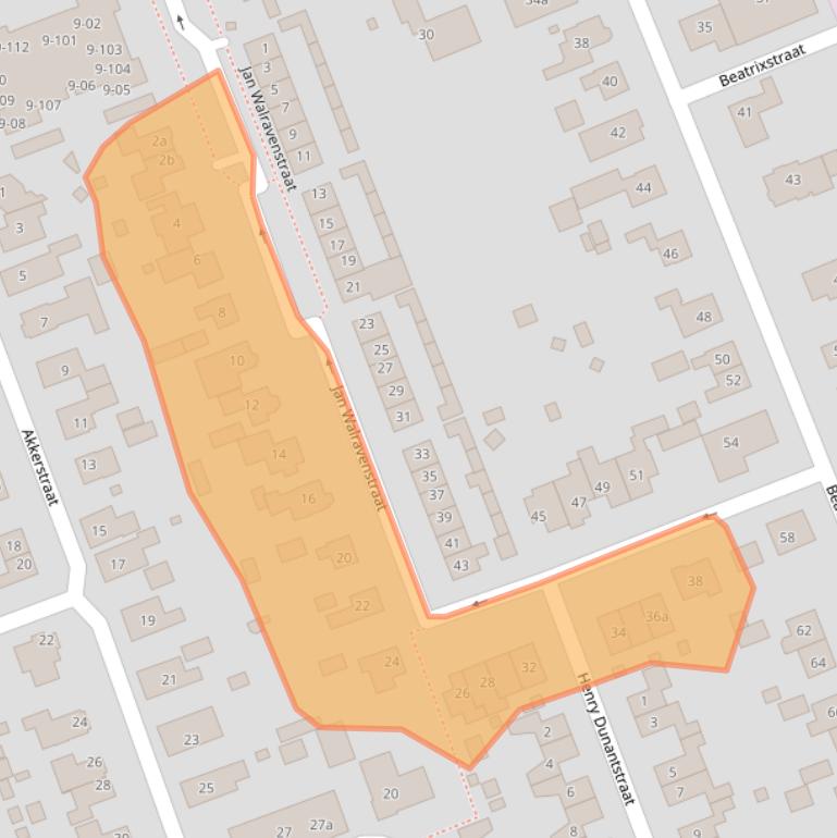 Kaart van postcodegebied 6658XD.