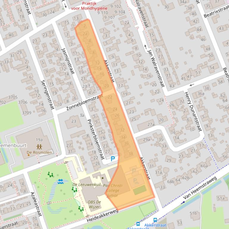 Kaart van postcodegebied 6658XG.