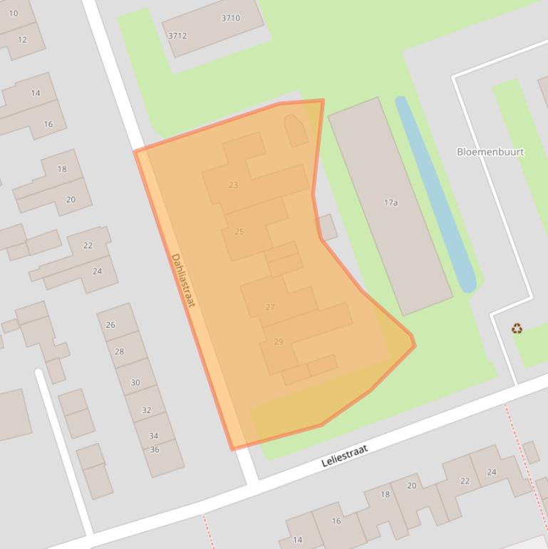Kaart van postcodegebied 6658XL.