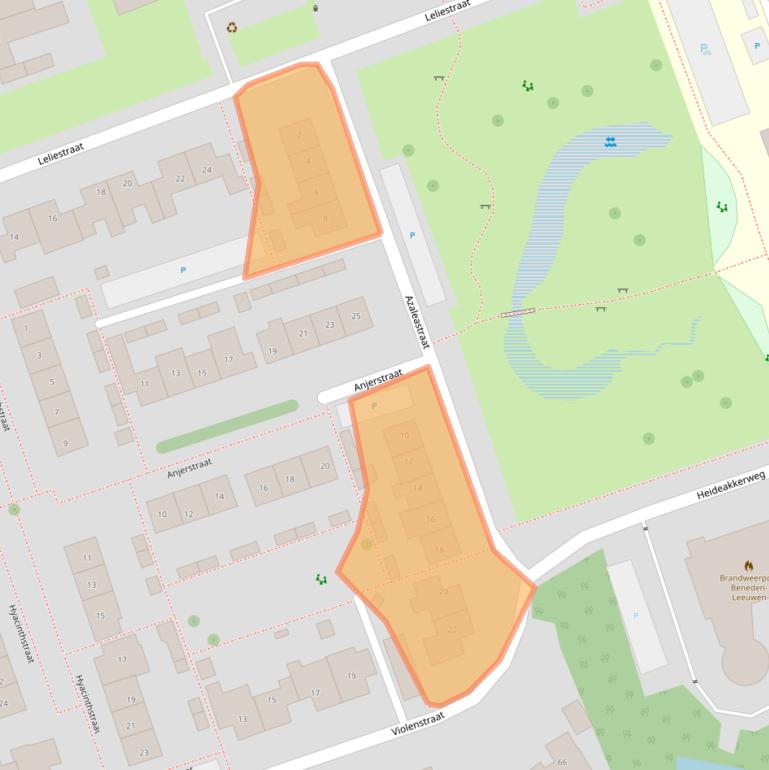 Kaart van postcodegebied 6658XP.