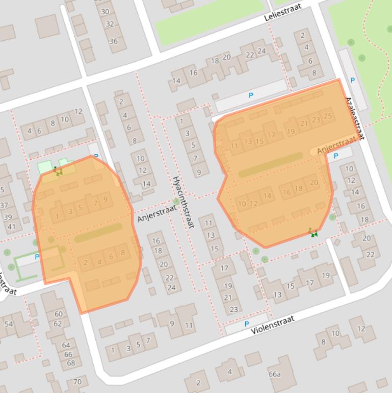 Kaart van postcodegebied 6658XT.