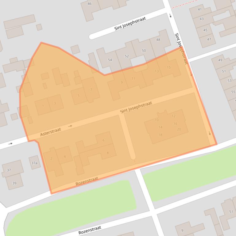 Kaart van postcodegebied 6658XX.