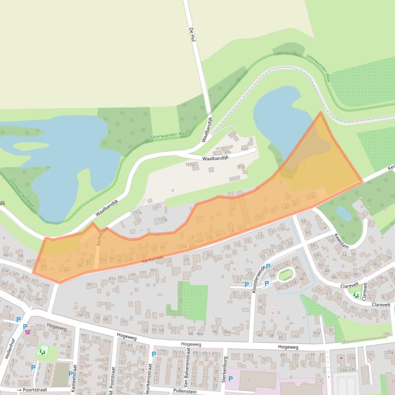 Kaart van postcodegebied 6659AC.