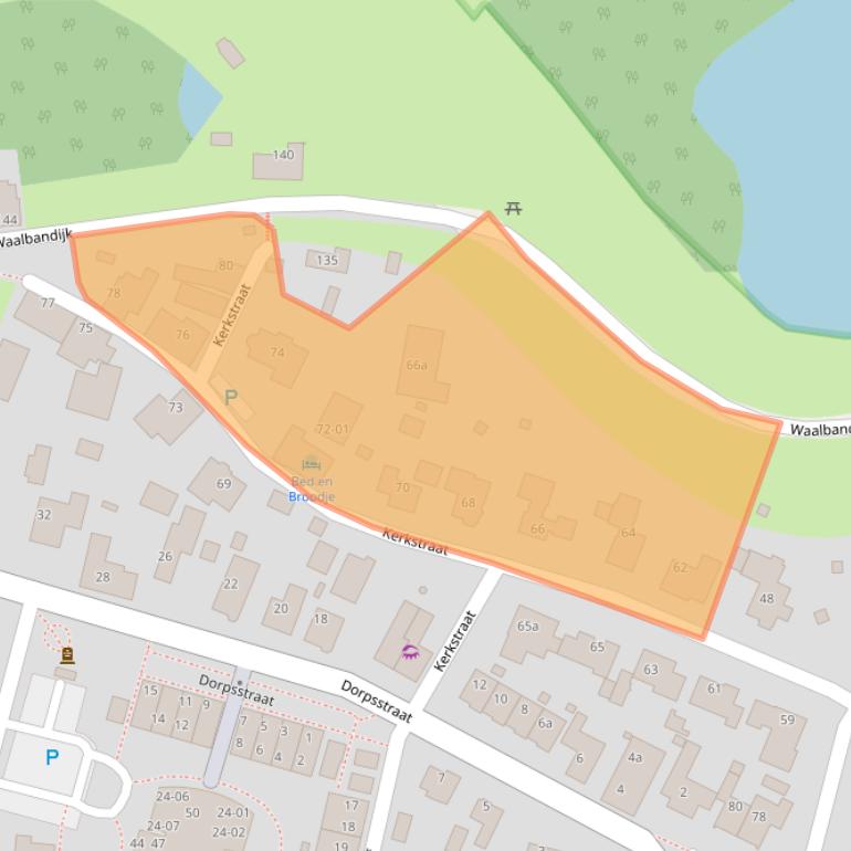 Kaart van postcodegebied 6659AD.