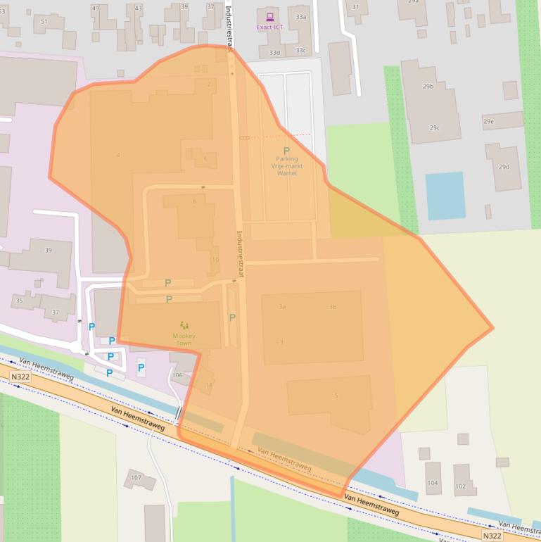 Kaart van postcodegebied 6659AL.