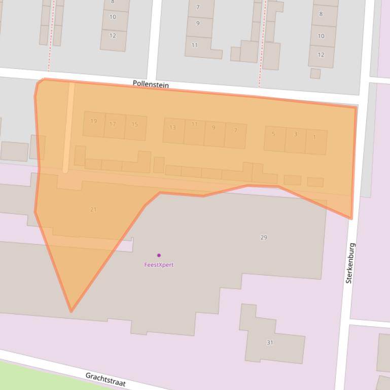 Kaart van postcodegebied 6659AP.