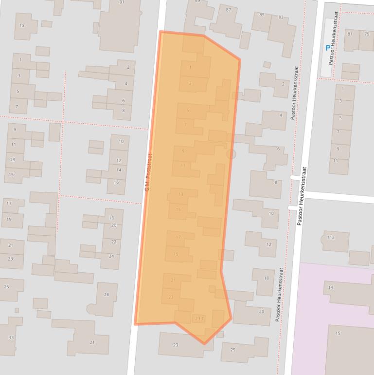 Kaart van postcodegebied 6659AS.