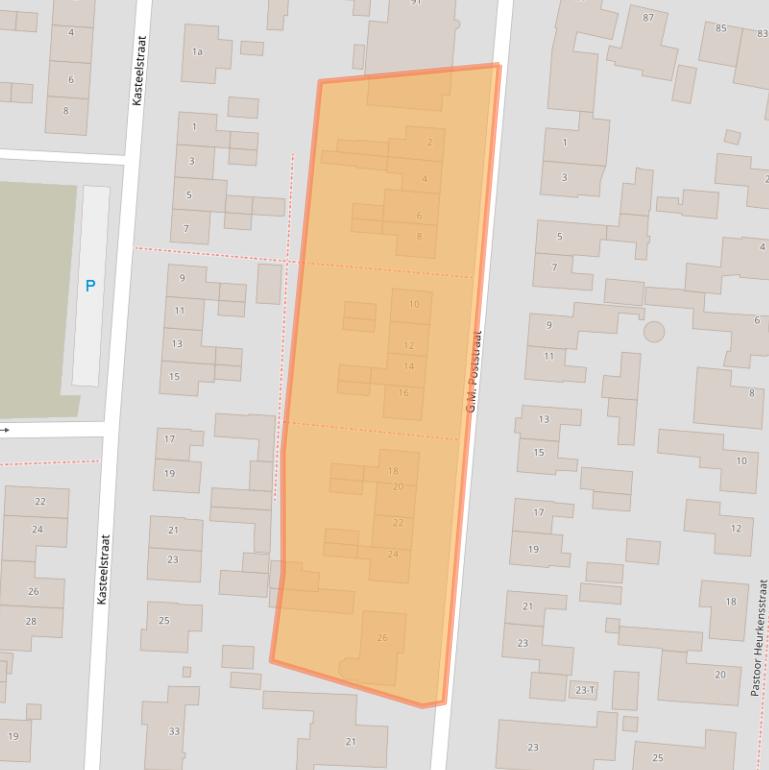 Kaart van postcodegebied 6659AT.