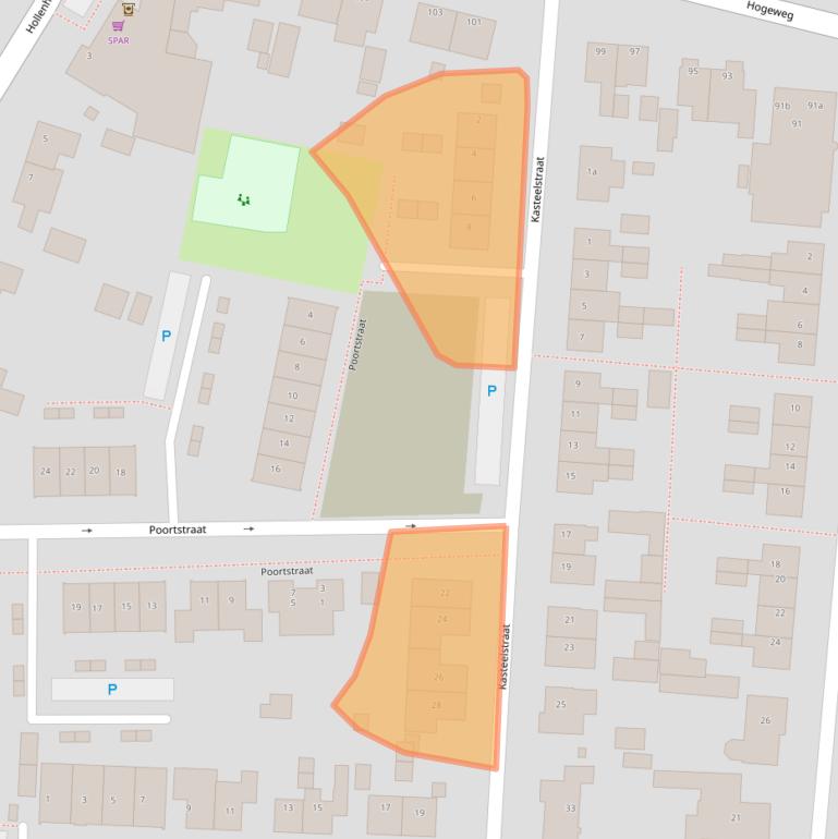 Kaart van postcodegebied 6659AW.