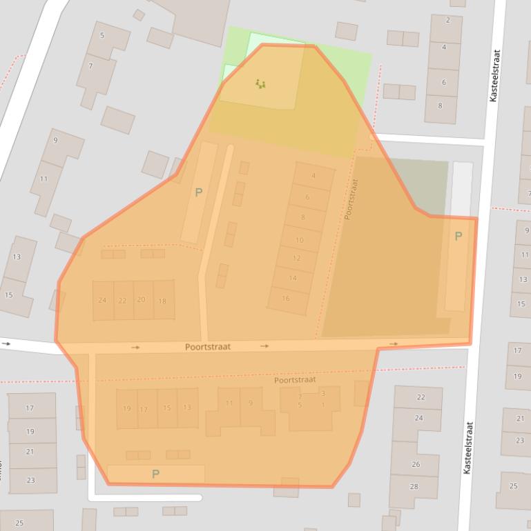 Kaart van postcodegebied 6659AX.