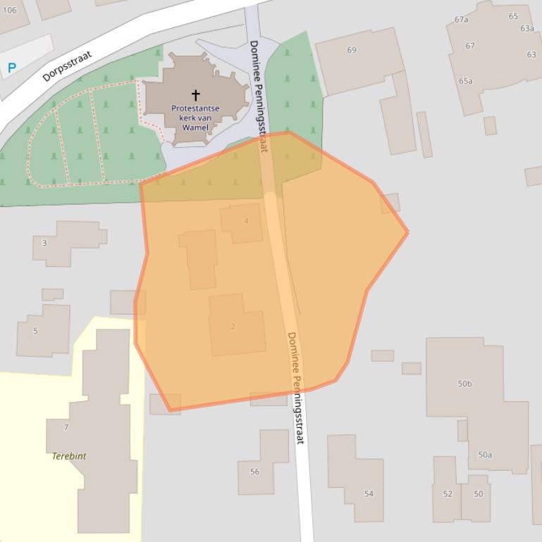 Kaart van postcodegebied 6659AZ.