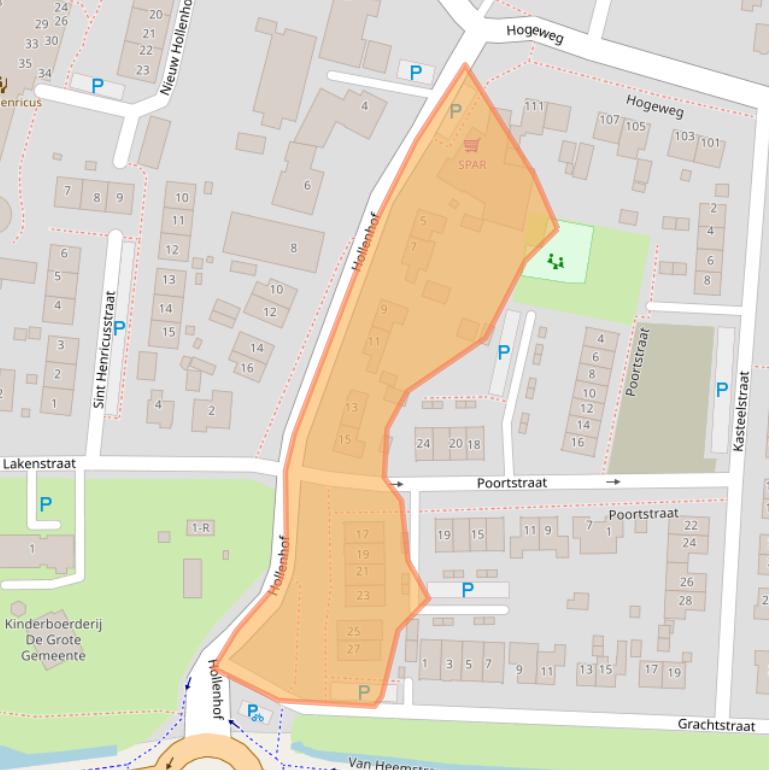 Kaart van postcodegebied 6659BB.