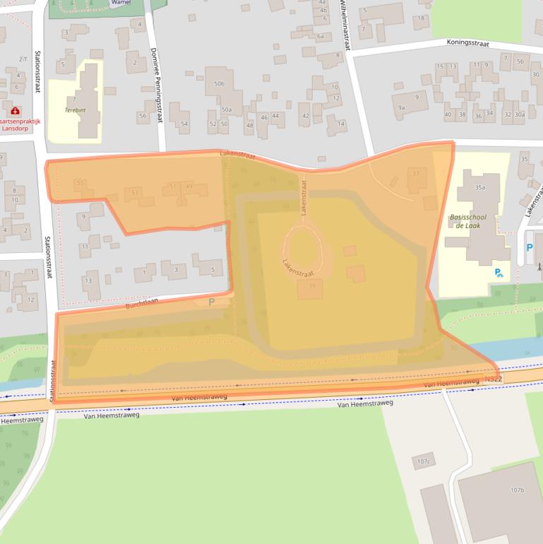 Kaart van postcodegebied 6659BG.