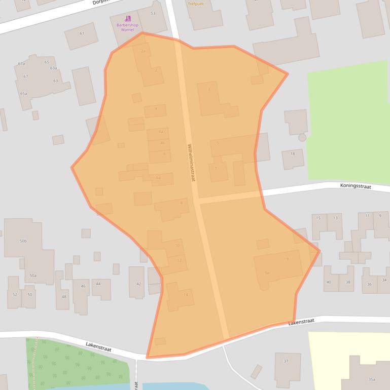 Kaart van postcodegebied 6659BW.