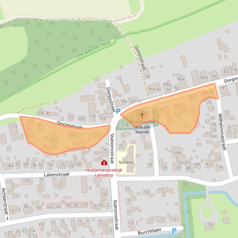 Kaart van postcodegebied 6659CC.