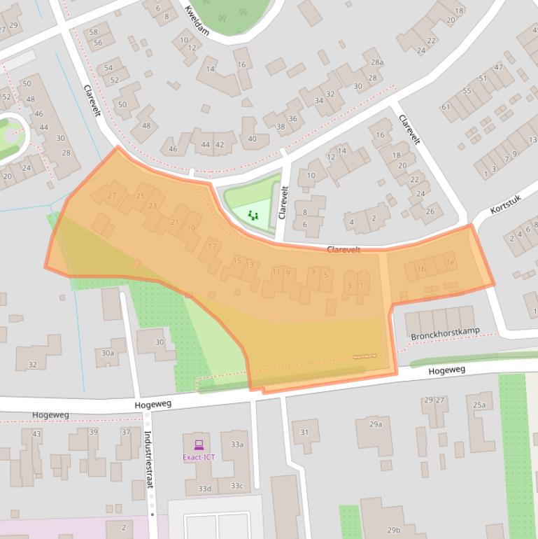 Kaart van postcodegebied 6659EA.