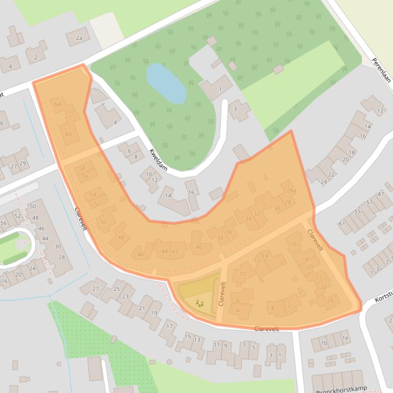 Kaart van postcodegebied 6659EB.