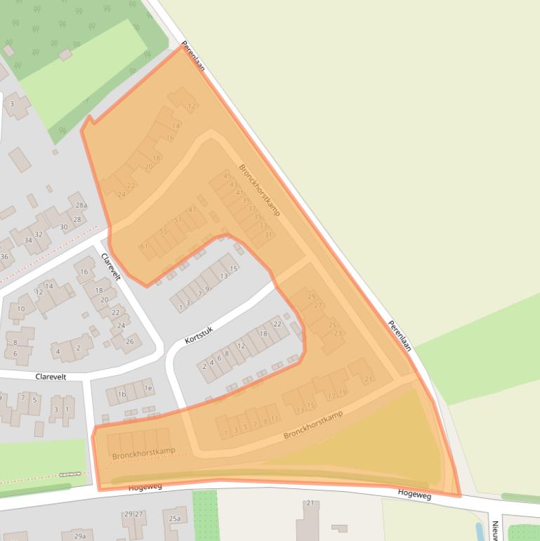 Kaart van postcodegebied 6659EH.