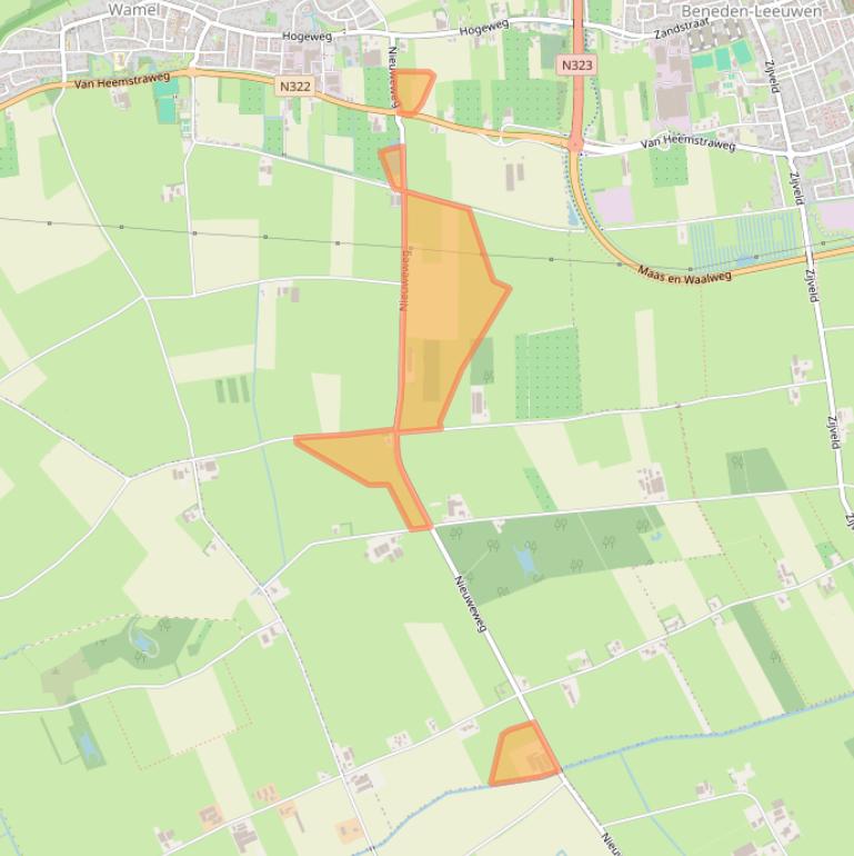 Kaart van postcodegebied 6659KL.