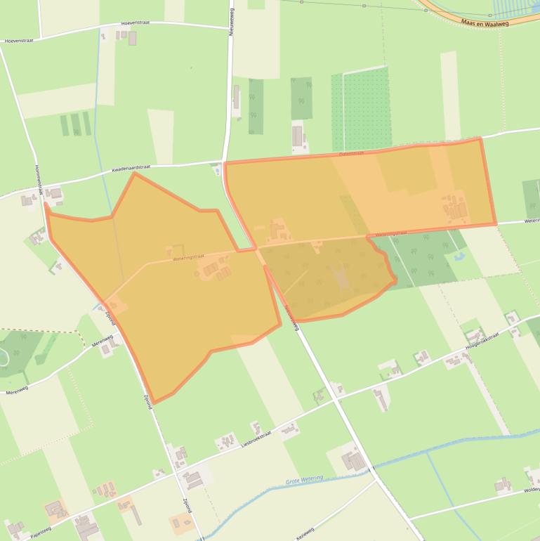 Kaart van postcodegebied 6659KM.