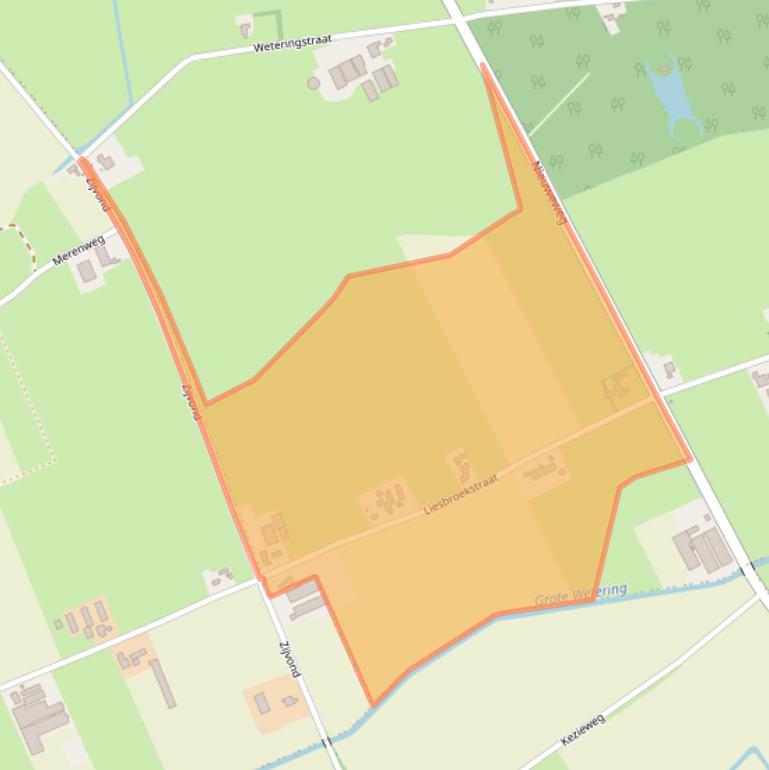 Kaart van postcodegebied 6659KP.