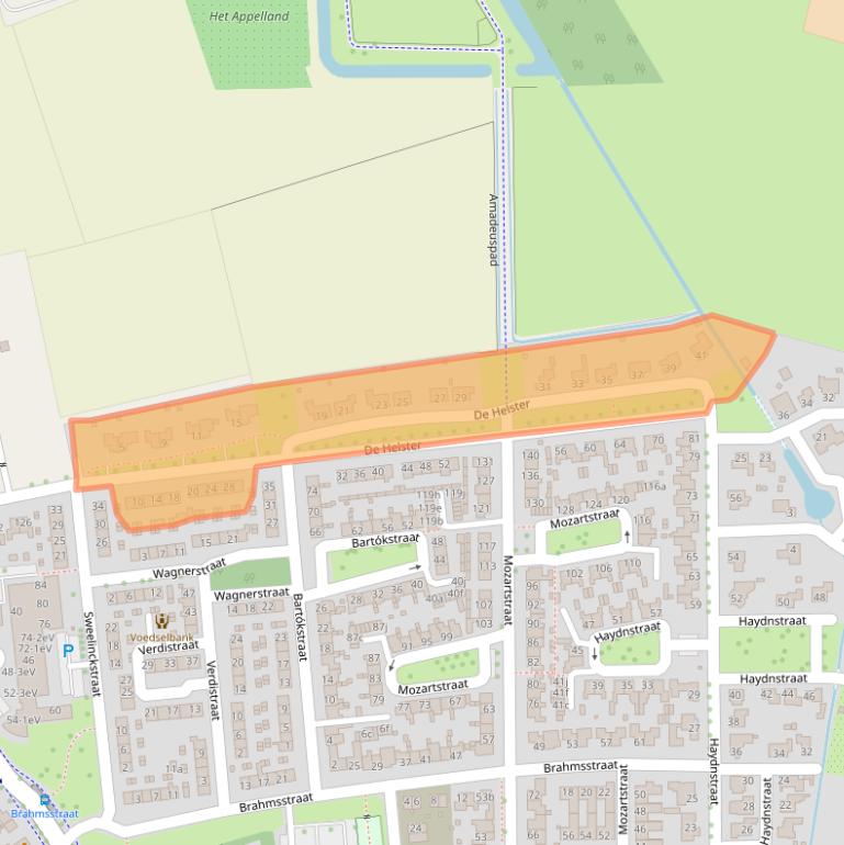 Kaart van postcodegebied 6661AH.