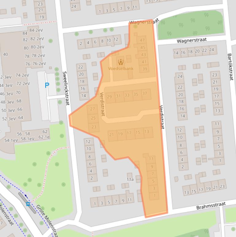 Kaart van postcodegebied 6661AN.